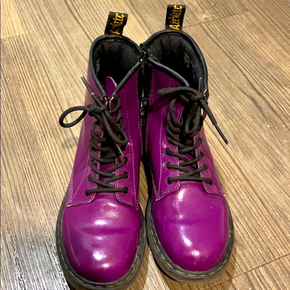 Patent purple doc martens